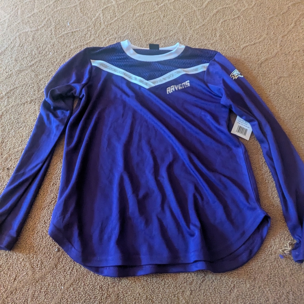 BALTIMORE Ravens Women's LOGO  Jersey Top SHIRT NEW NWT MEDIUM MED M
